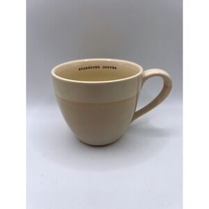 Starbucks Coffee Beige Stoneware Mug – 2006 Classic Ceramic Cup